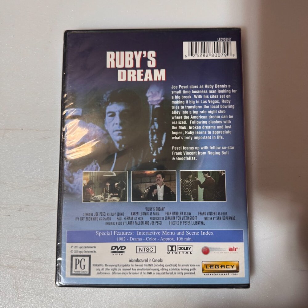 NEW SEALED Ruby's Dream [DVD] Disc Movie - Picture 2 of 2